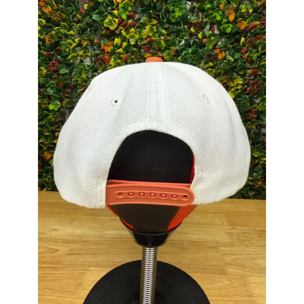 Texas Academy Fits AF Snapback Hat Cap Burnt Orange White Mens Adjustable OSFA‎